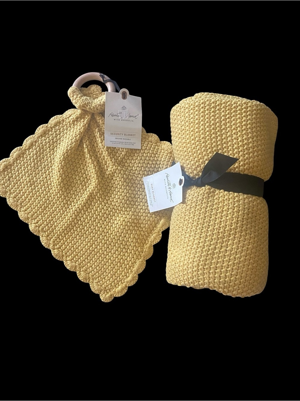 NWT-HEARTH & HAND WITH MAGNOLIA-BABY BLANKET AMD SECURITY BLANKET